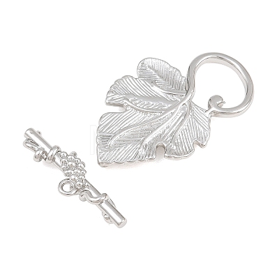 Brass Toggle Clasps KK-CBA7BFE-08P-1