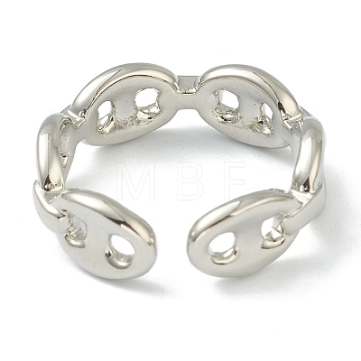 Brass Cuff Rings RJEW-L100-011P-1