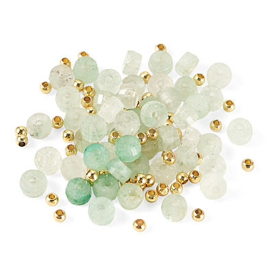 50Pcs Natural Green Strawberry Quartz Beads G-TAD0001-11-1