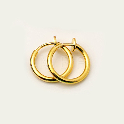 Brass Clip-on Earrings for Women WG23246-13-1