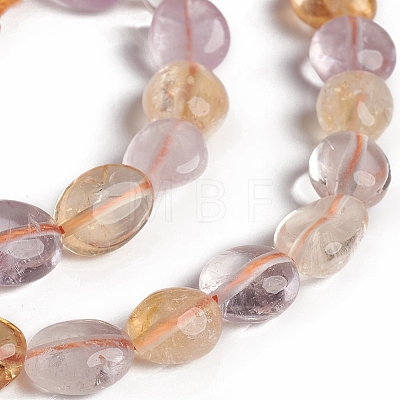 Natural Amethyst and Citrine Beads Strands G-D0002-D77-1