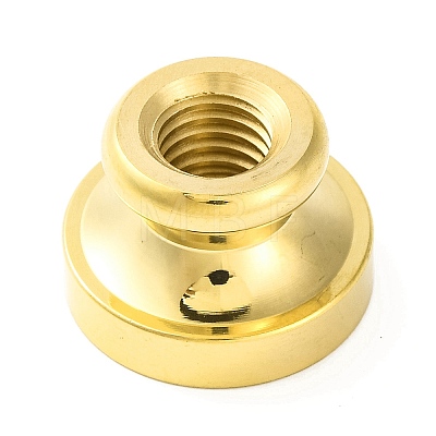 Golden Tone Round Wax Seal Brass Stamp Heads AJEW-Z034-02G-S-1