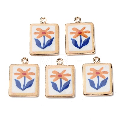 Printed Brass Pendants KK-B175-01G-01-1