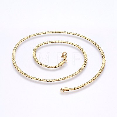 304 Stainless Steel Chain Necklaces MAK-L015-33B-1