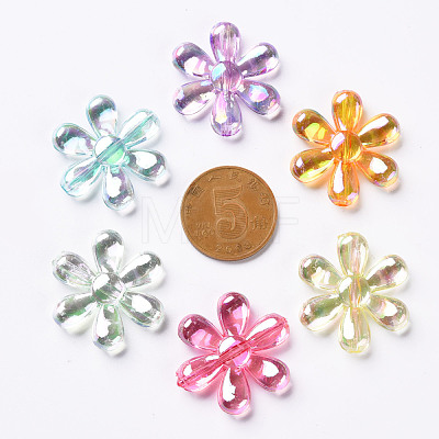 Transparent Acrylic Beads TACR-S154-35C-1