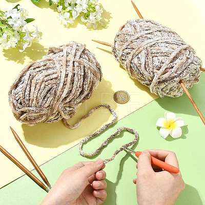 Soft Crocheting Polyester Yarn YCOR-FZC0001-01D-1