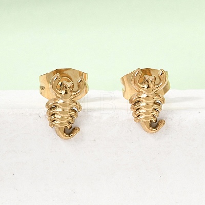 304 Stainless Steel Stud Earrings SA-CBABF3F-14G-04-1
