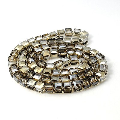 Electorplated Glass Beads EGLA-E006-2O-1