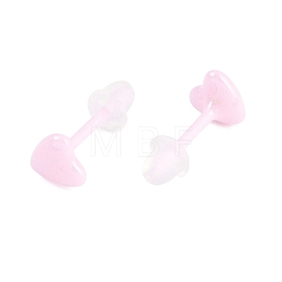 Porcelain Stud Earrings EJEW-H007-01C-1