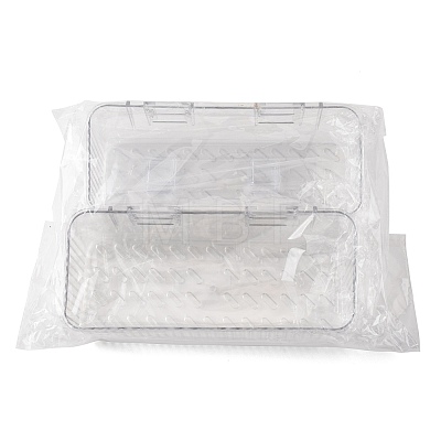 Rectangle Acrylic Wall Mounted Holders for Bathroom AJEW-FZC0003-02C-1
