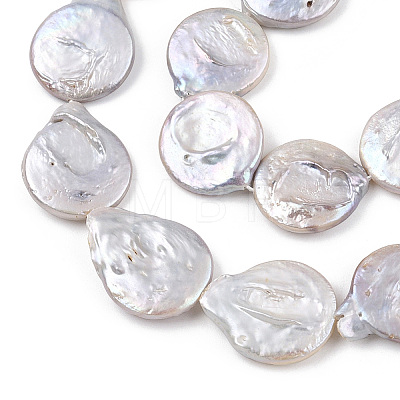 Natural Baroque Pearl Keshi Pearl Beads Strands PEAR-S016-006-1-1