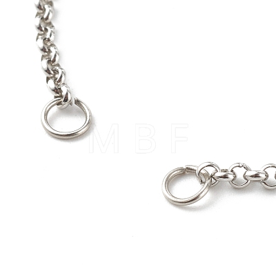 304 Stainless Steel Chain Bracelet Makings AJEW-JB00994-1
