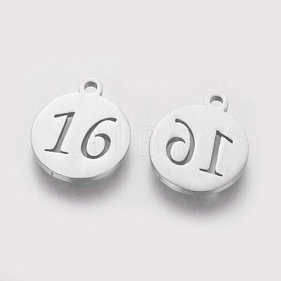 Non-Tarnish 201 Stainless Steel Pendants STAS-Q201-T411-1