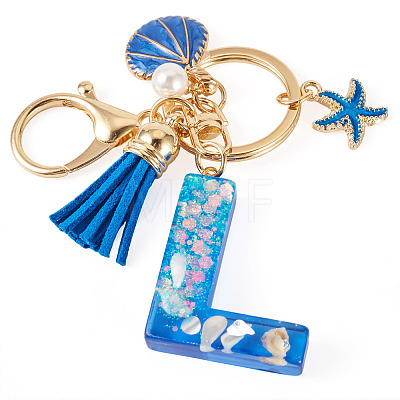 Star Resin & Shell Keychains KEYC-TAC00087-01L-1
