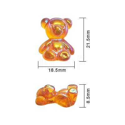 Transparent Resin Cabochons RESI-CJ0001-59-1