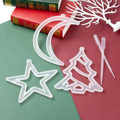 Christmas Theme DIY Pendants Silicone Molds DIY-LS0001-11-1