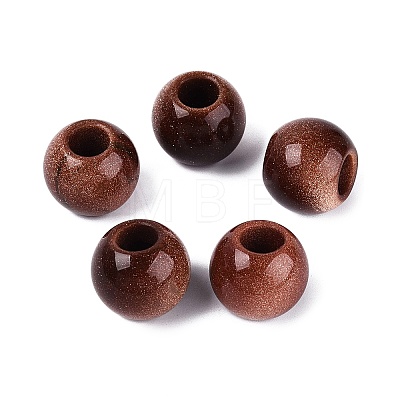 Synthetic Goldstone Beads G-Q608-05M-1