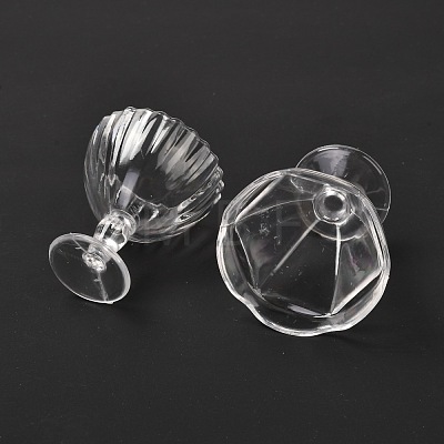 12Pcs Transparent Plastic Food Play Cup Set AJEW-K030-07-1