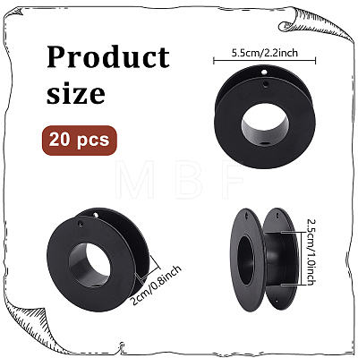 Plastic Spools FIND-WH0170-44-1