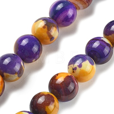 Natural Multi-Color Agate Beads Strands G-A261-B20-14mm-1