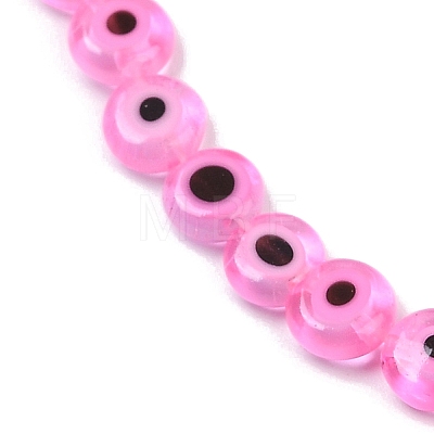 Handmade Evil Eye Lampwork Beads Strands LAMP-G164-10A-04-1