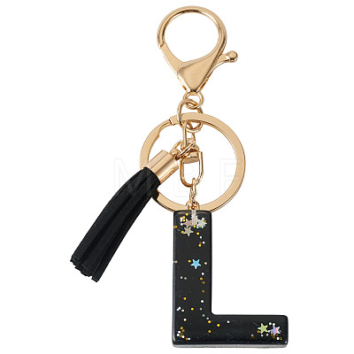 1Pc Resin Letter Keychains KEYC-TADJ0001-09L-1