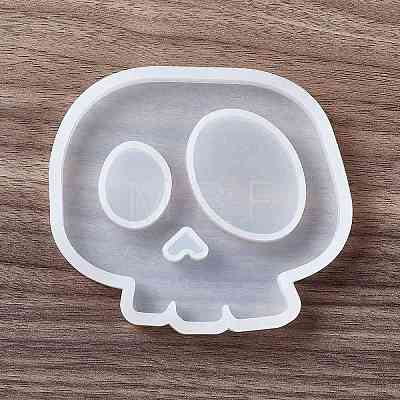 DIY Halloween Skull Cup Mat Silicone Molds DIY-E055-19-1