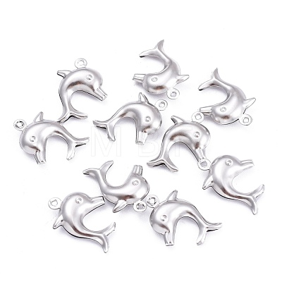 Tarnish Resistant Dolphin 304 Stainless Steel Pendants STAS-I045-29-1