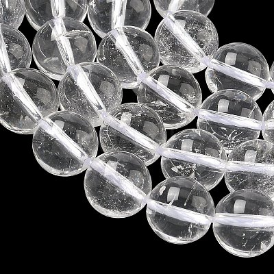 Natural Quartz Crystal Beads Strands G-C265-A02-10mm-1