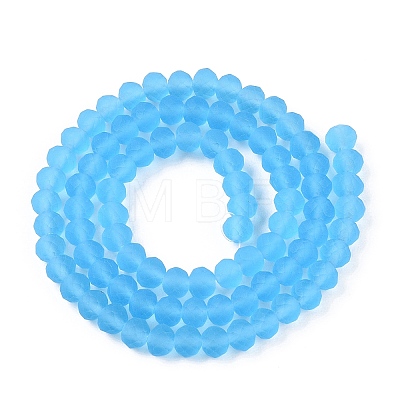 Transparent Glass Beads Strands EGLA-A044-T6mm-MD08-1