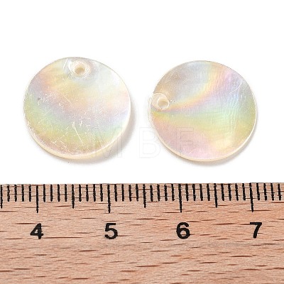 Natural Capiz Shell Pendants X-SHEL-D084-13A-1