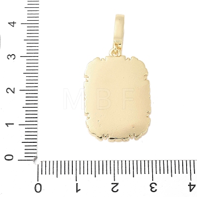 Brass Enamel Pendants KK-F886-01G-08-1