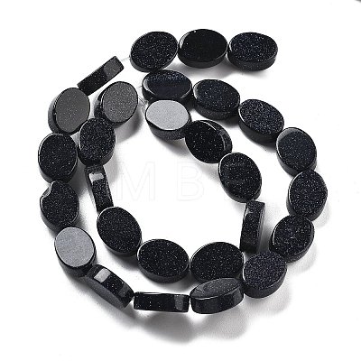 Synthetic Blue Goldstone Beads Strands G-P559-B24-01-1