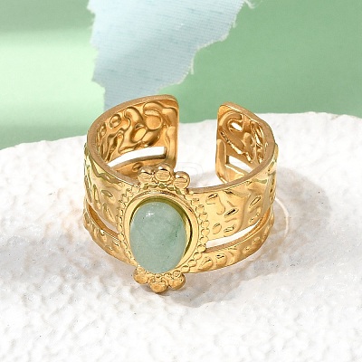 304 Stainless Steel Cuff Open Rings RJEW-F213-02G-09-1