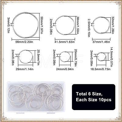 Iron Open Jump Rings FIND-SP0002-63A-1