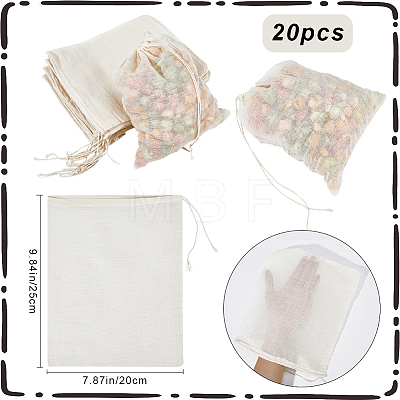 Beebeecraft Cotton Cloth Filter Bags AJEW-BBC0002-19A-1