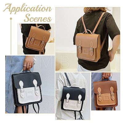 DIY Imitation Leather Sew on Backpack Kits DIY-WH0387-27C-1