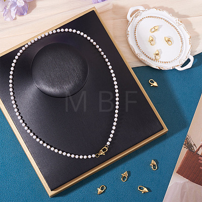 8Pcs Brass Heart Lobster Claw Clasps KK-TA0002-71-1