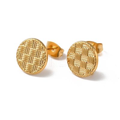 304 Stainless Stud Earring Findings STAS-M314-01A-G-1