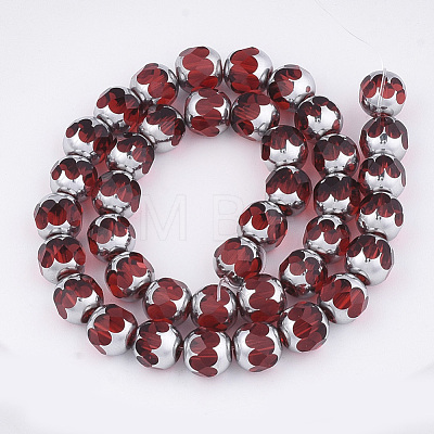 Electroplate Glass Beads Strands EGLA-T019-02A-1