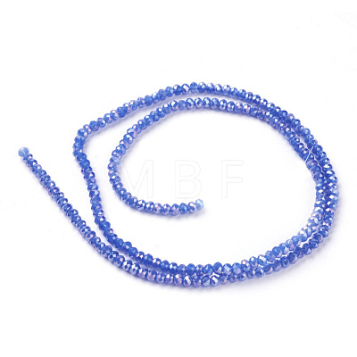 Electroplate Glass Beads Strands EGLA-R048-2mm-M2-1