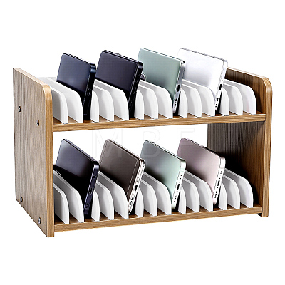 Wooden Cell Phone Storage Box AJEW-WH0696-477B-01-1