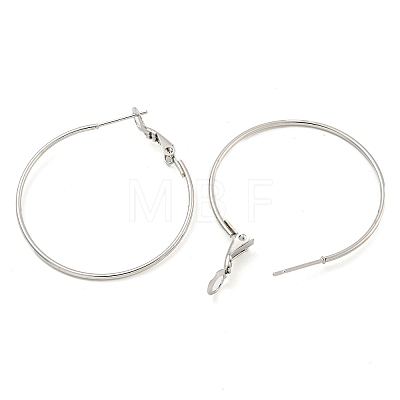 Tarnish Resistant 202 Stainless Steel Hoop Earring EJEW-H003-36P-1