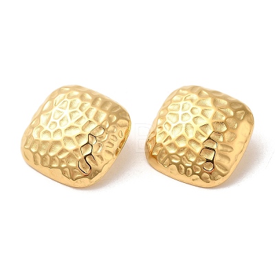 Ion Plating(IP) 304 Stainless Steel Stud Earrings EJEW-D100-03G-1