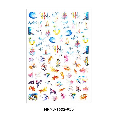 Nail Art Stickers Decals MRMJ-T092-05B-1
