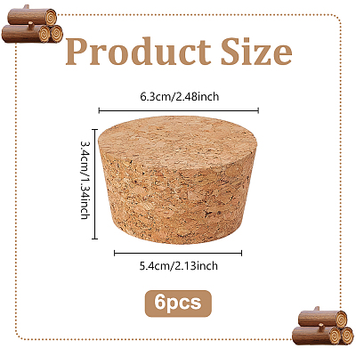 Cork Bottle Stoppers AJEW-WH0077-124D-1
