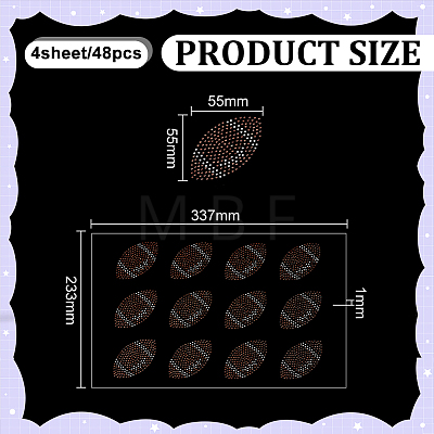 Glass Hotfix Rhinestone DIY-WH0622-654C-1