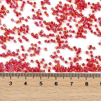 Transparent Colours Rainbow Glass Seed Beads SEED-H003-12F-1