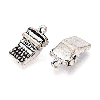 Tibetan Style Alloy Pendants TIBEP-T054-30AS-1