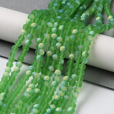 Transparent Glass Beads Strands EGLA-A044-T6mm-MB11-1